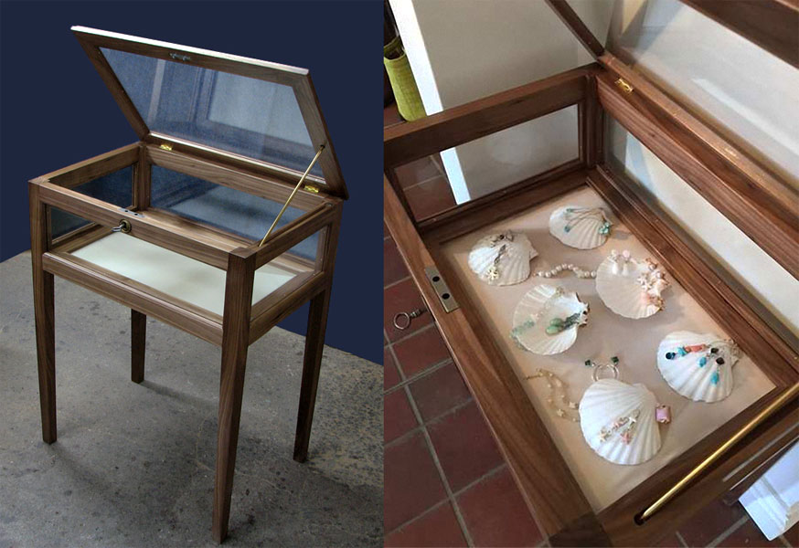 Maßgefertigte Vitrine auf Sylt